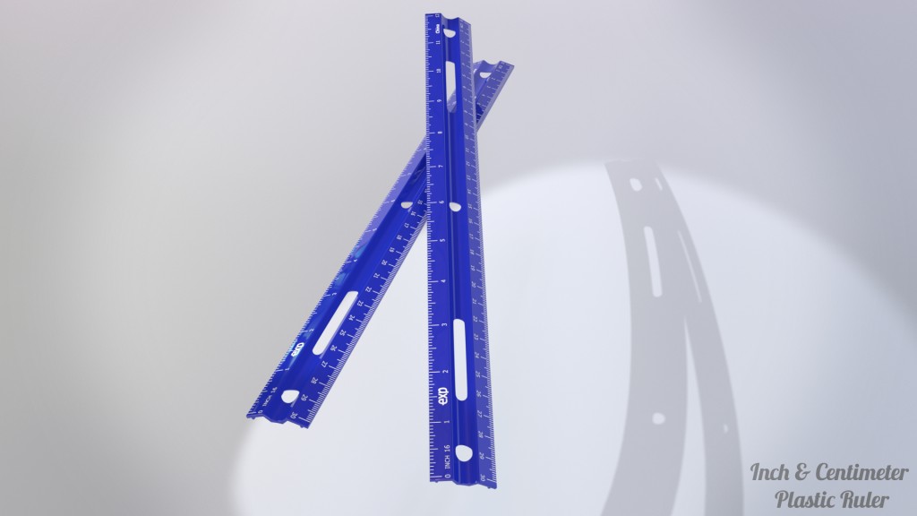 Inch and Centimeter Plastic Ruler preview image 1